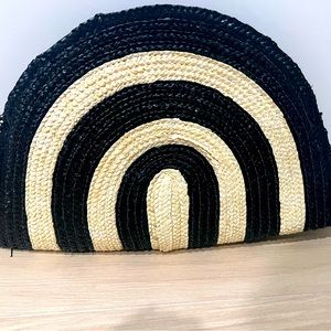 Anthropology Bay Sky straw purse